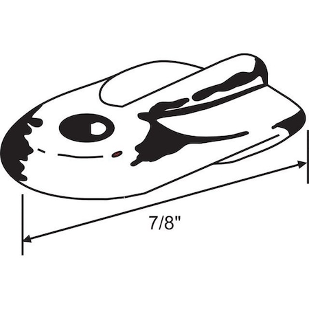 Strybuc Flat Wing Clip Nylon Clear 90-77C